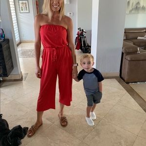 Strapless Cropped Jumpsuit - LIKE NEW!